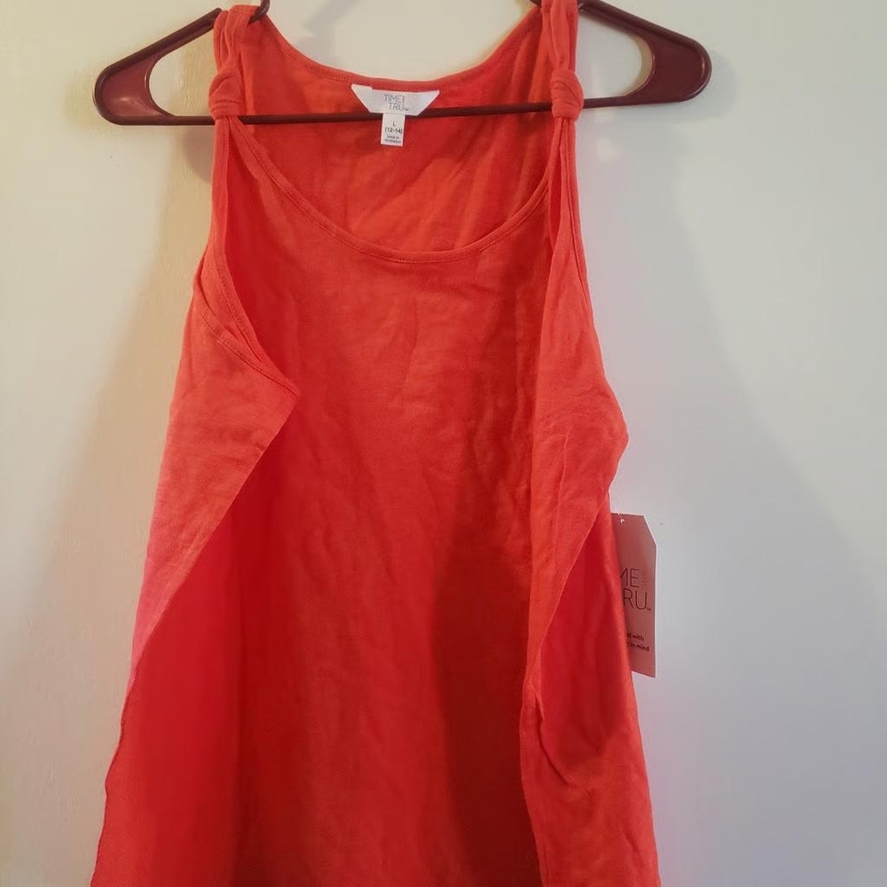 Womens new with tags time and tru red summer shirt large